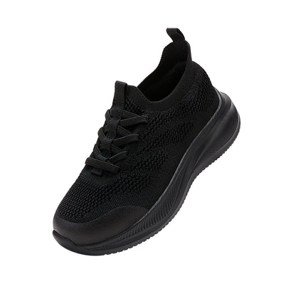 Boys Girls Shoes Unisex Kids Slip on School Sneakers black