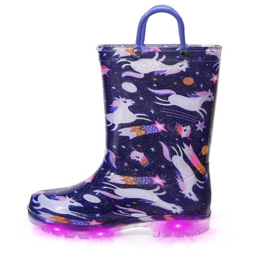 Light Up Fashion Rain Boots with Handles