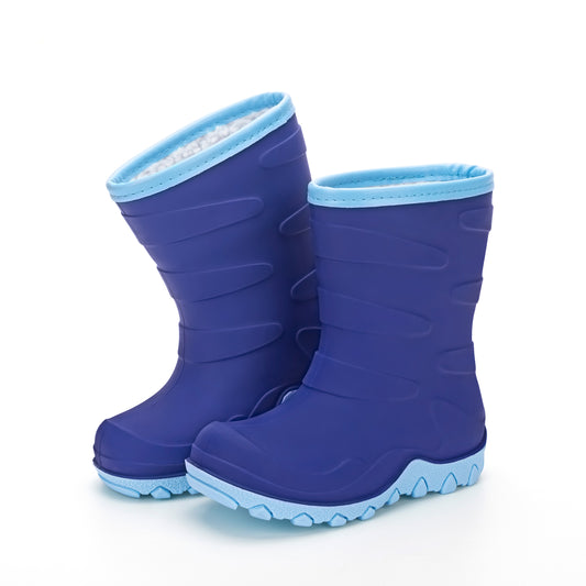 Toddler Kids Navy Winter Rain Boots