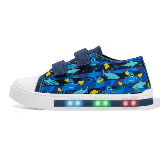 Light Up Sneakers Shoes with Hook and Loops