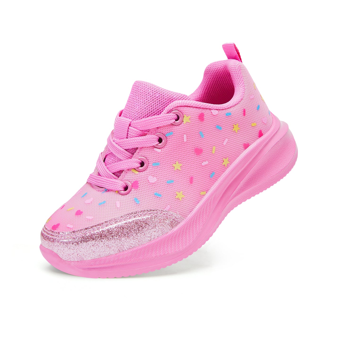 girls sneakers kids lightweight running shoes dessert-inspired gradient foundation look