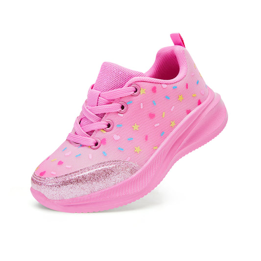 Girls Sneakers Kids Lightweight Running Shoes Dessert-inspired gradient foundation look