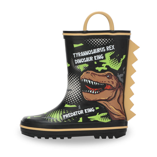 Dinosaurs Toddler Kids Rubber Rain Boots