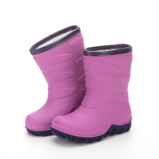 Toddler Kids Purple Winter Rain Boots