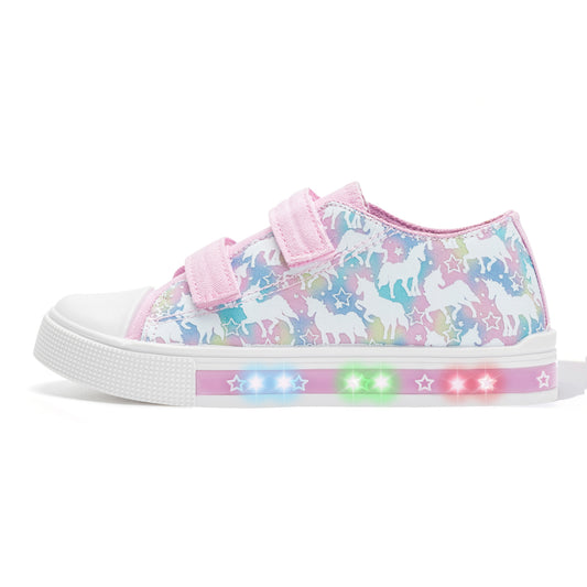 Light Up Dual Straps Sneakers