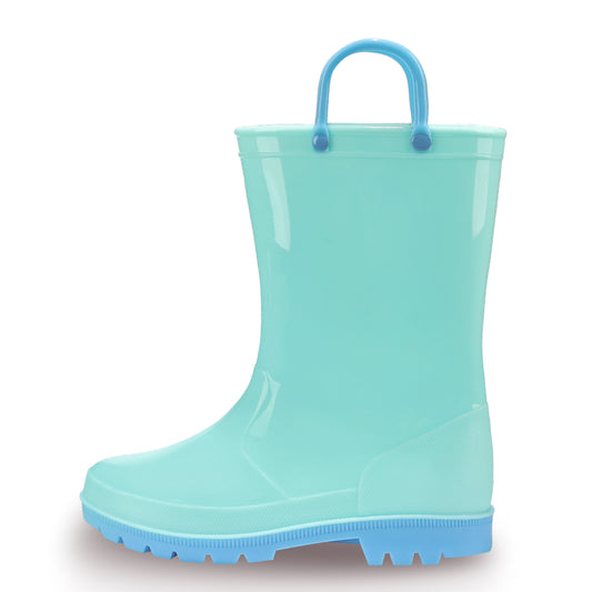 Toddler Kids Contrast Light blue contrast contrast Rain Boots