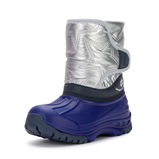 Toddler Boy Navy Winter Snow Boots - FUNCOO
