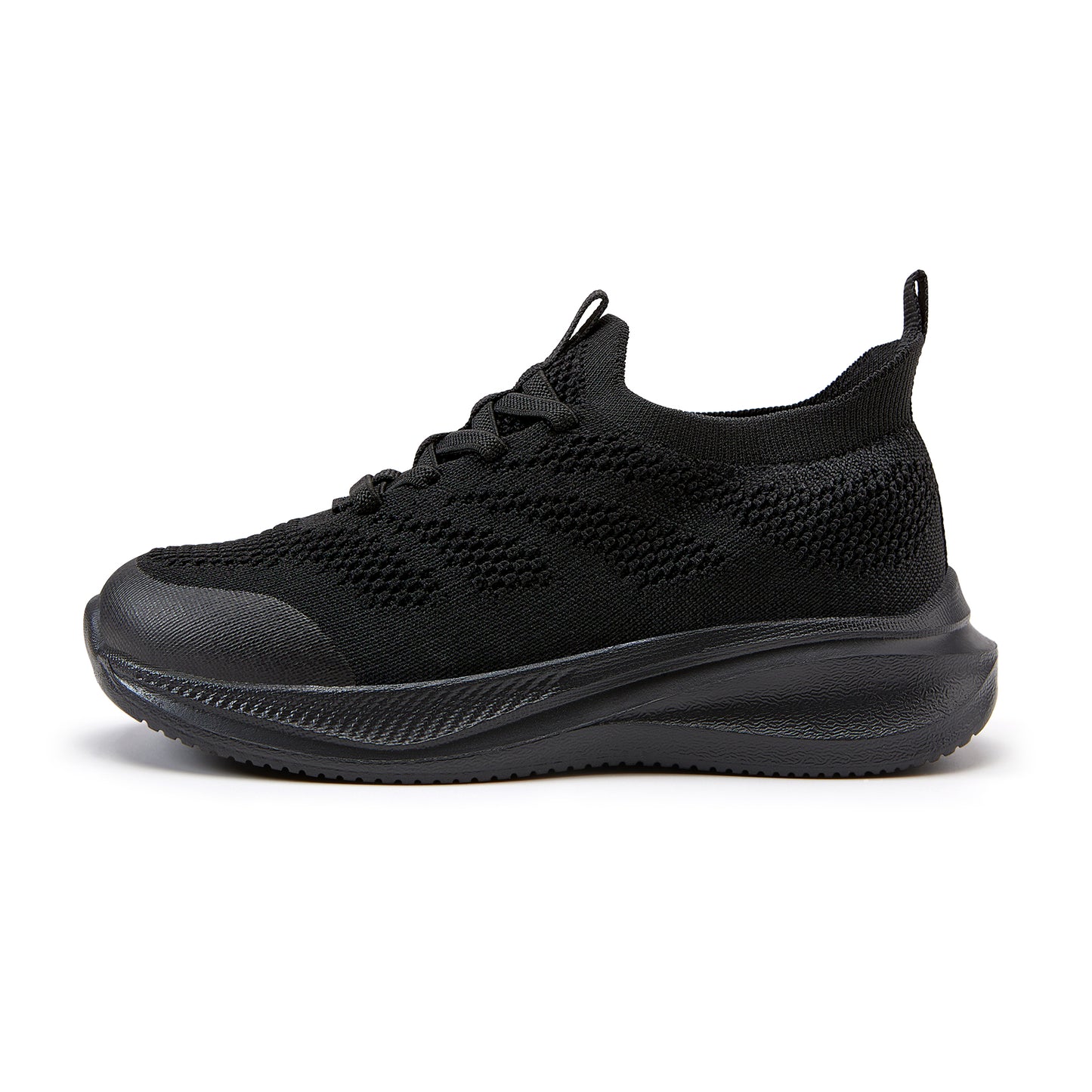 boys girls shoes unisex kids slip on school sneakers black