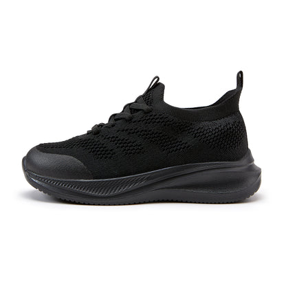 Boys Girls Shoes Unisex Kids Slip on School Sneakers black