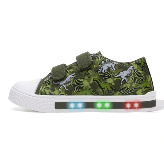 Light Up Dual Straps Sneakers