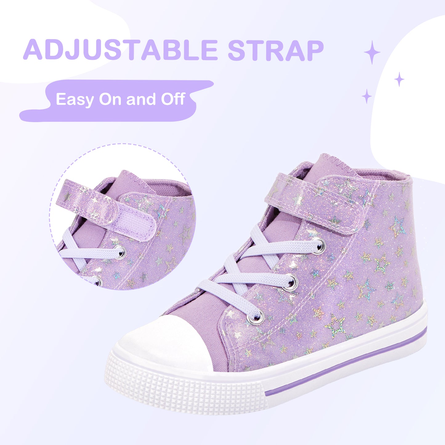 euxterpa children's high top sneakers