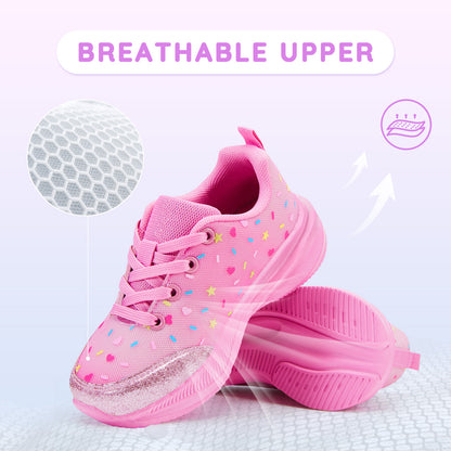 Girls Sneakers Kids Lightweight Running Shoes Dessert-inspired gradient foundation look