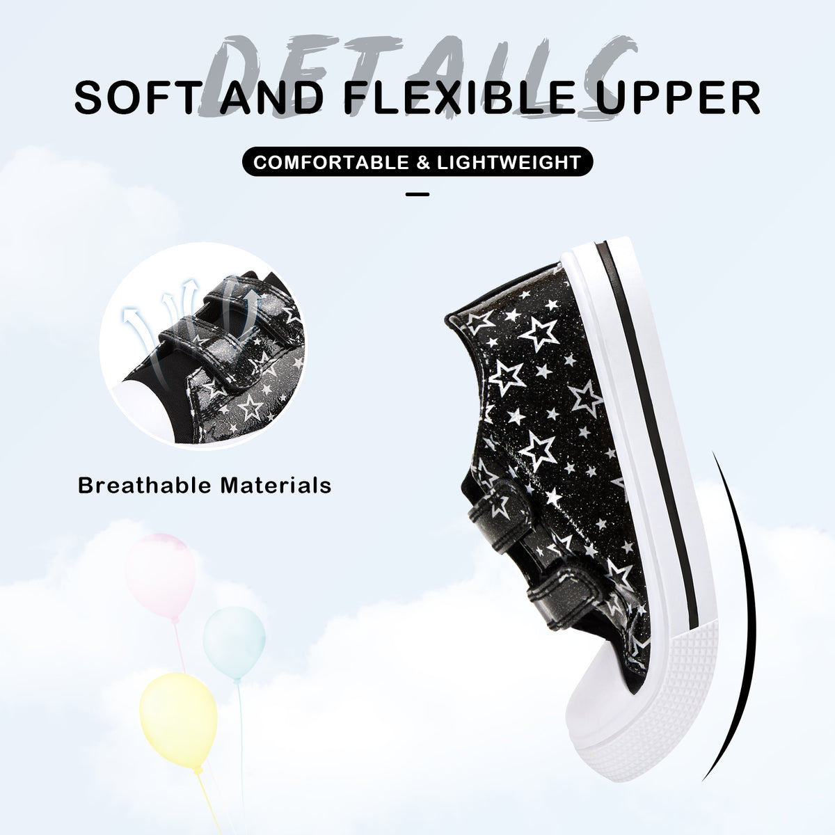 euxterpa dual straps boys girls sneakers
