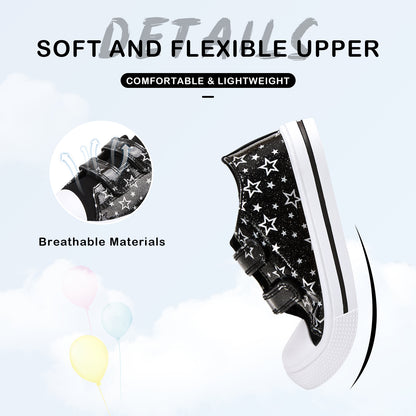 EUXTERPA Dual Straps Boys Girls Sneakers
