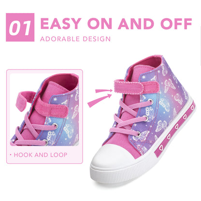 Light Up High Top Kids Casual Walking Shoes - FUNCOO