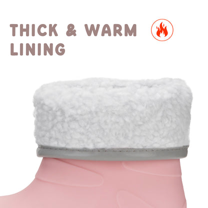 Toddler Kids Pink Winter Rain Boots