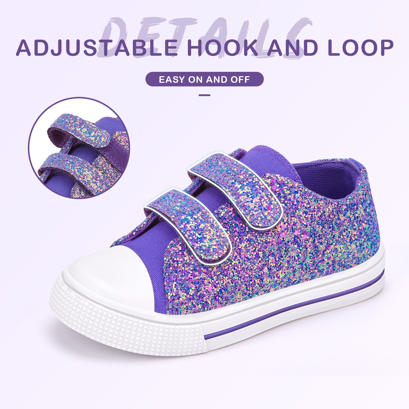 Dual Straps Kids Sneakers - FUNCOO