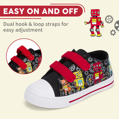 Dual Straps Kids Toddler Walking Shoes - FUNCOO