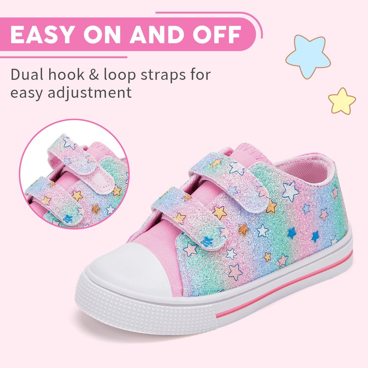 dual straps kids toddler walking shoes - funcoo