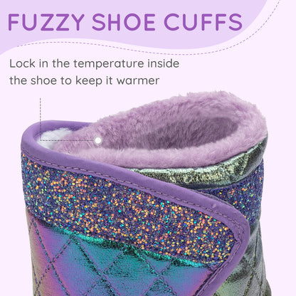 Toddler Girl Purple Winter Snow Boots