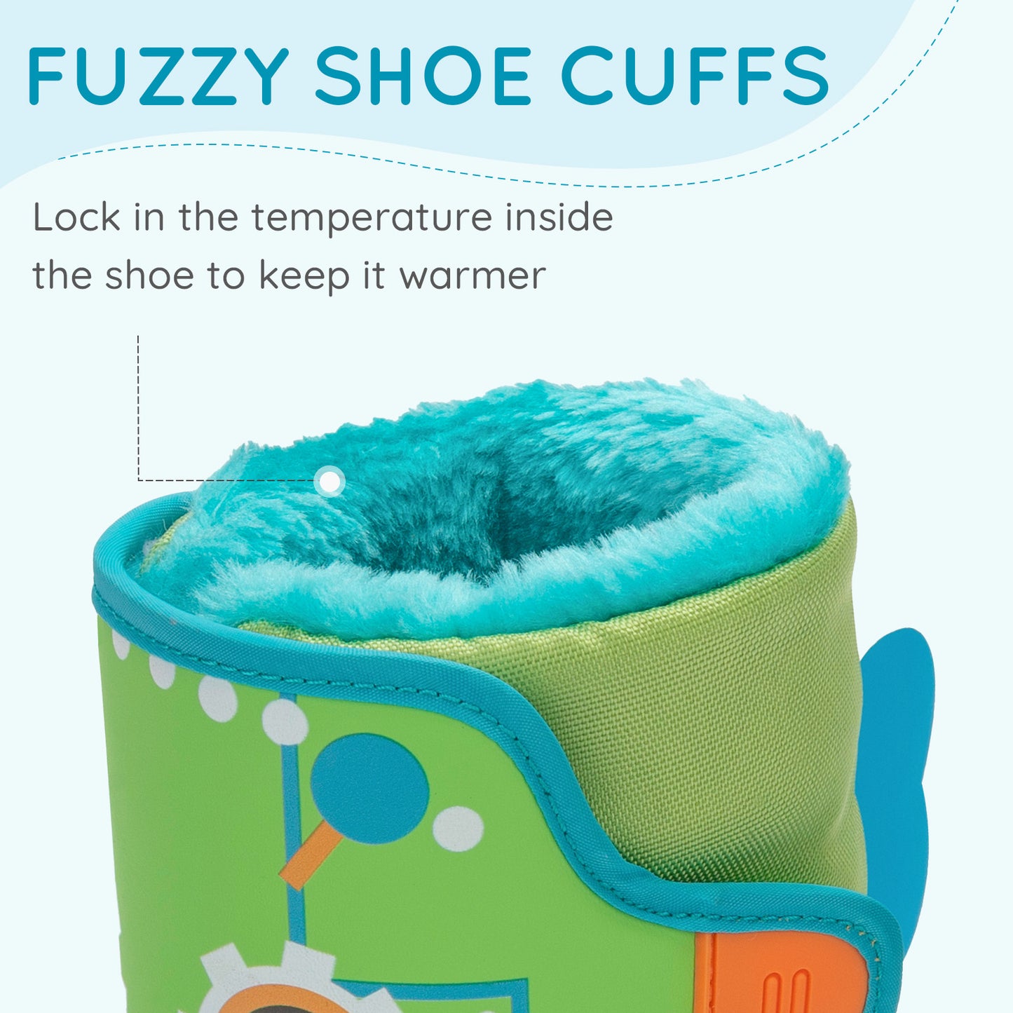 toddler boy robot winter snow boots - funcoo