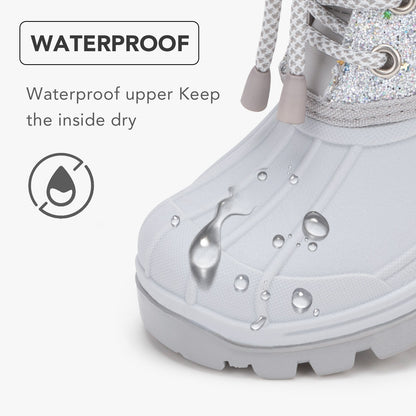 Toddler Boy Gray Winter Snow Boots