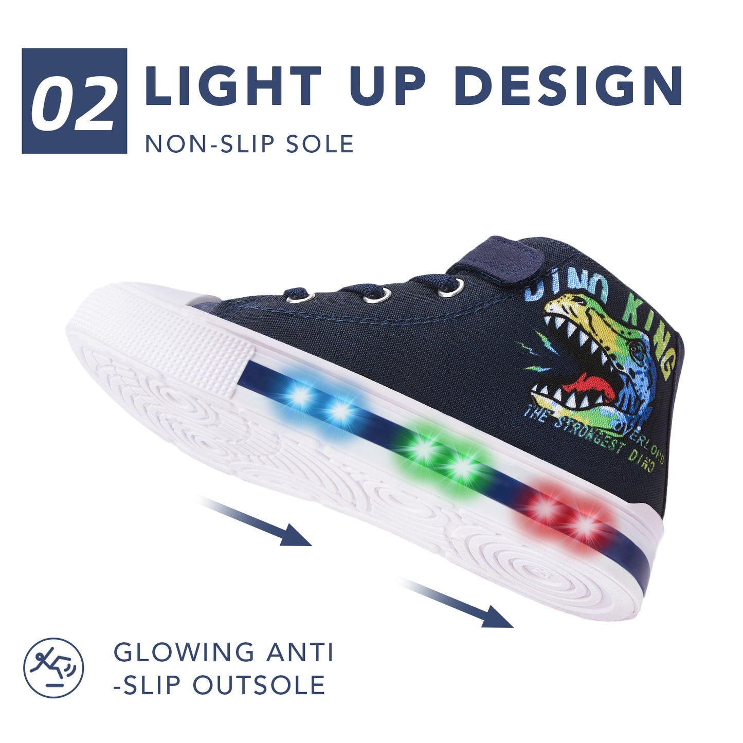 light up kids high top fashion sneakes (copy) - funcoo