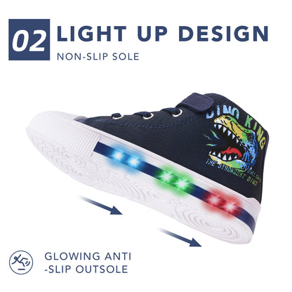 Light Up Kids High Top Fashion Sneakes (Copy) - FUNCOO