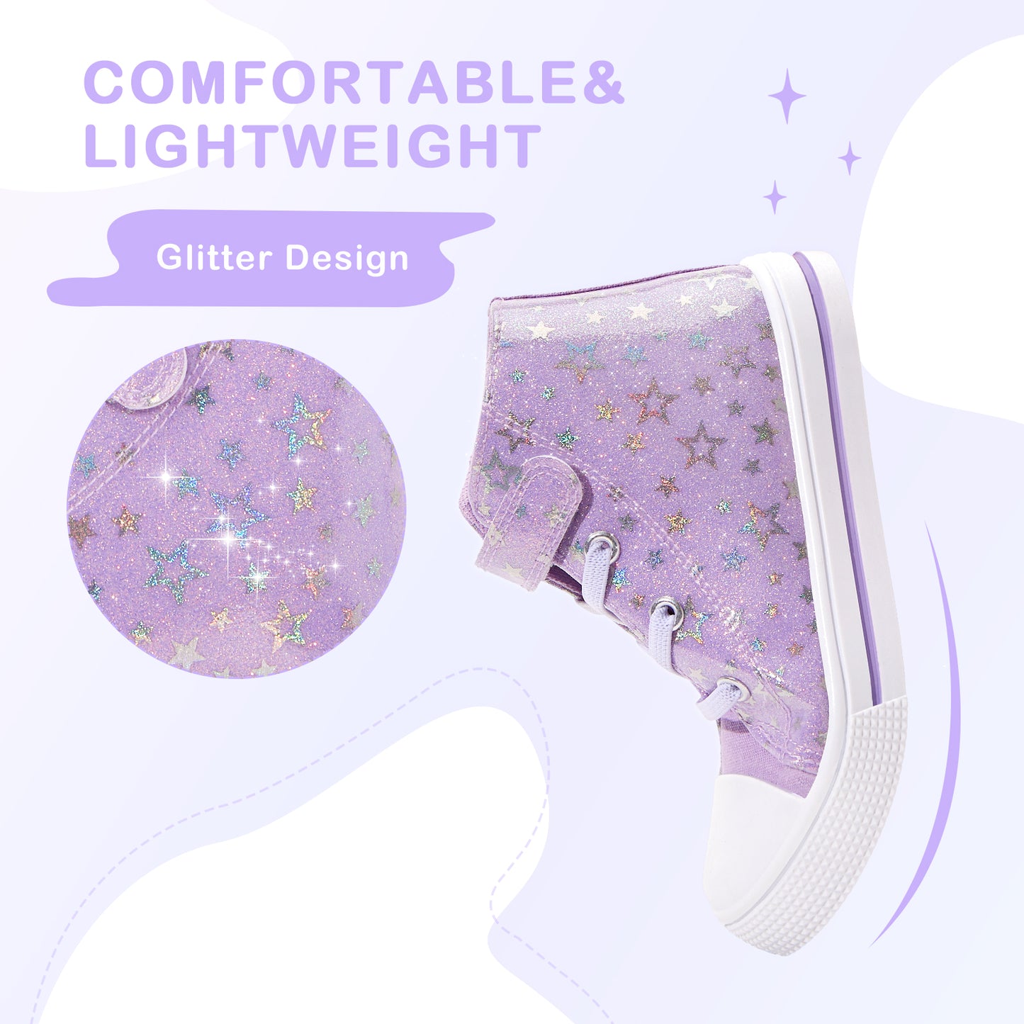 euxterpa children's high top sneakers
