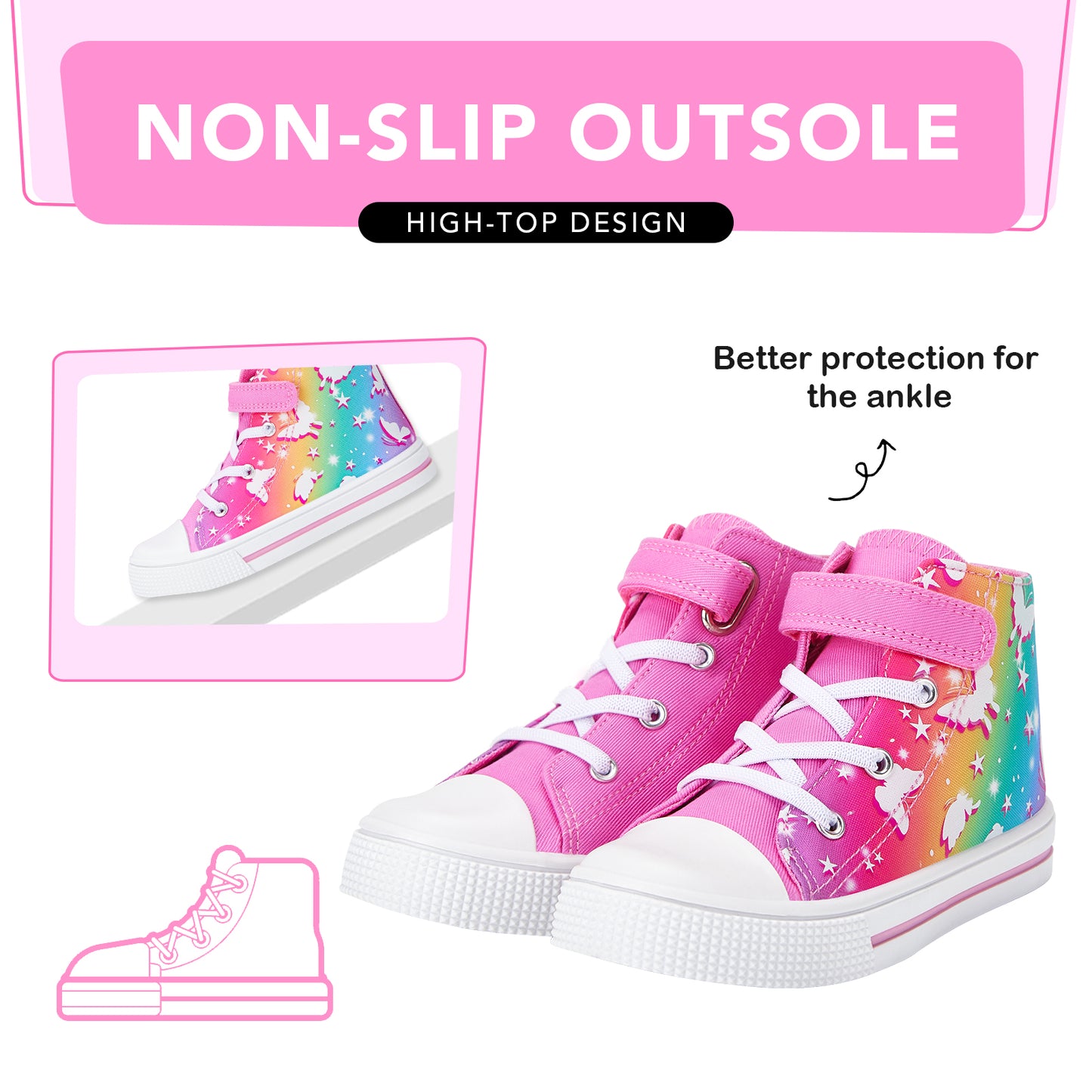children's high top sneakers