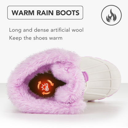 Toddler Girls White Glitter Winter Snow Boots