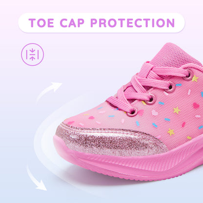 Girls Sneakers Kids Lightweight Running Shoes Dessert-inspired gradient foundation look