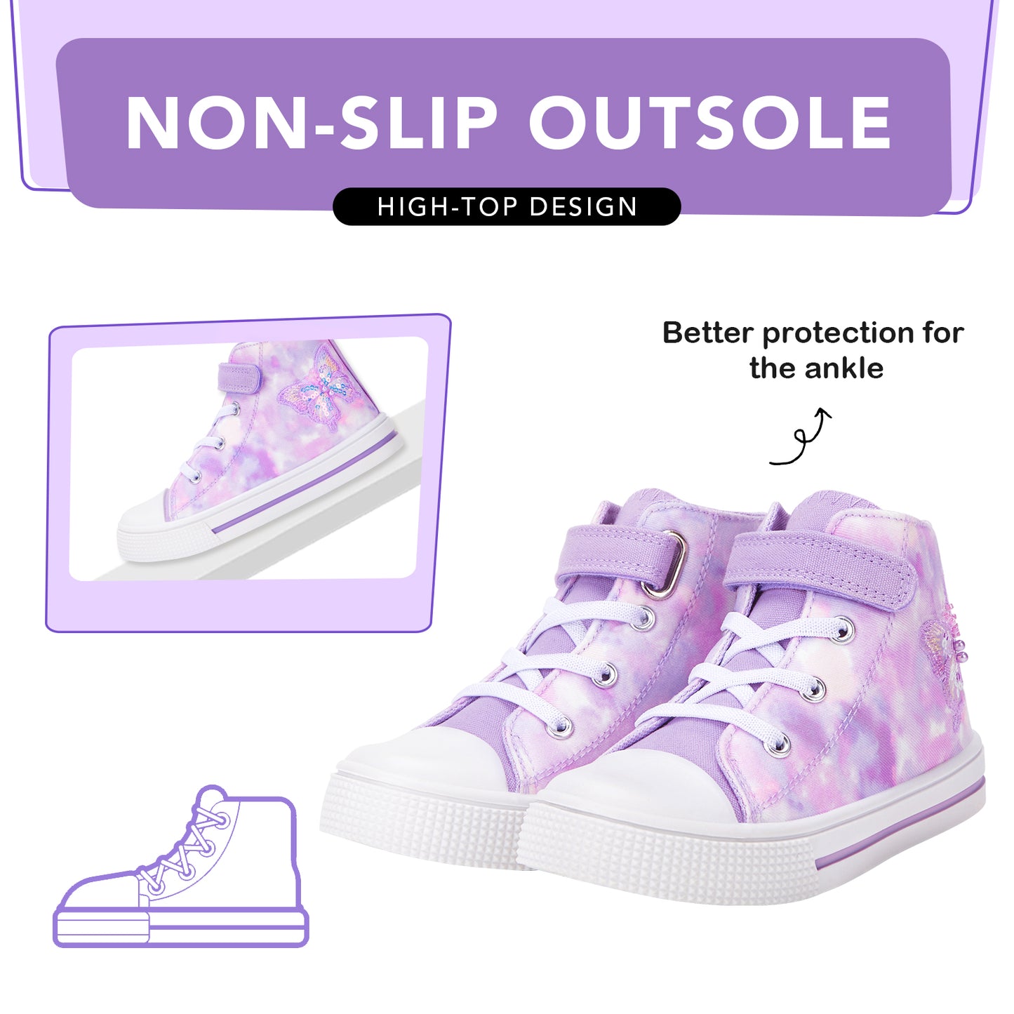 children's high top sneakers