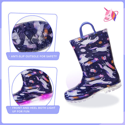 Light Up Fashion Rain Boots with Handles