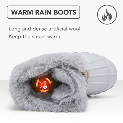 Toddler Boy Gray Winter Snow Boots