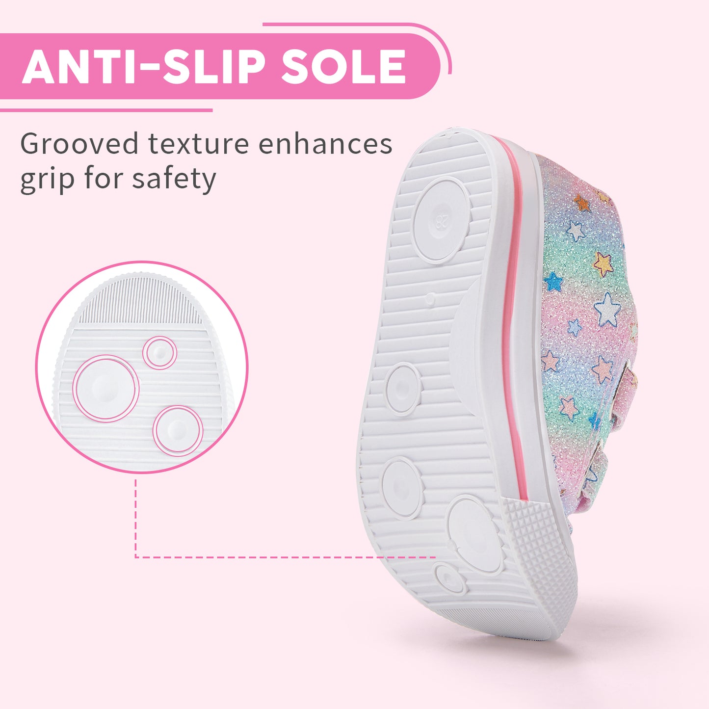 dual straps kids toddler walking shoes - funcoo