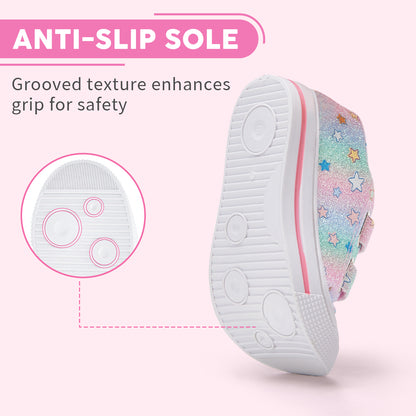 Dual Straps Kids Toddler Walking Shoes - FUNCOO