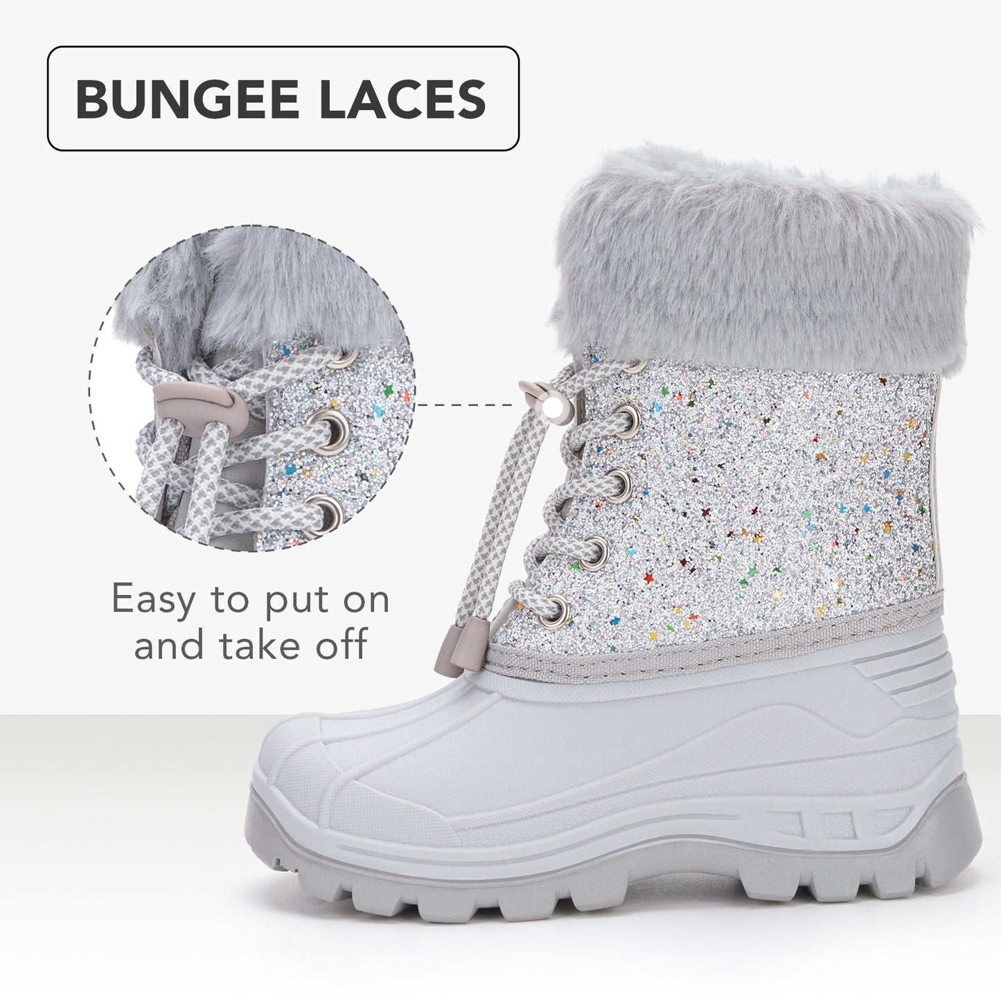 toddler boy gray winter snow boots