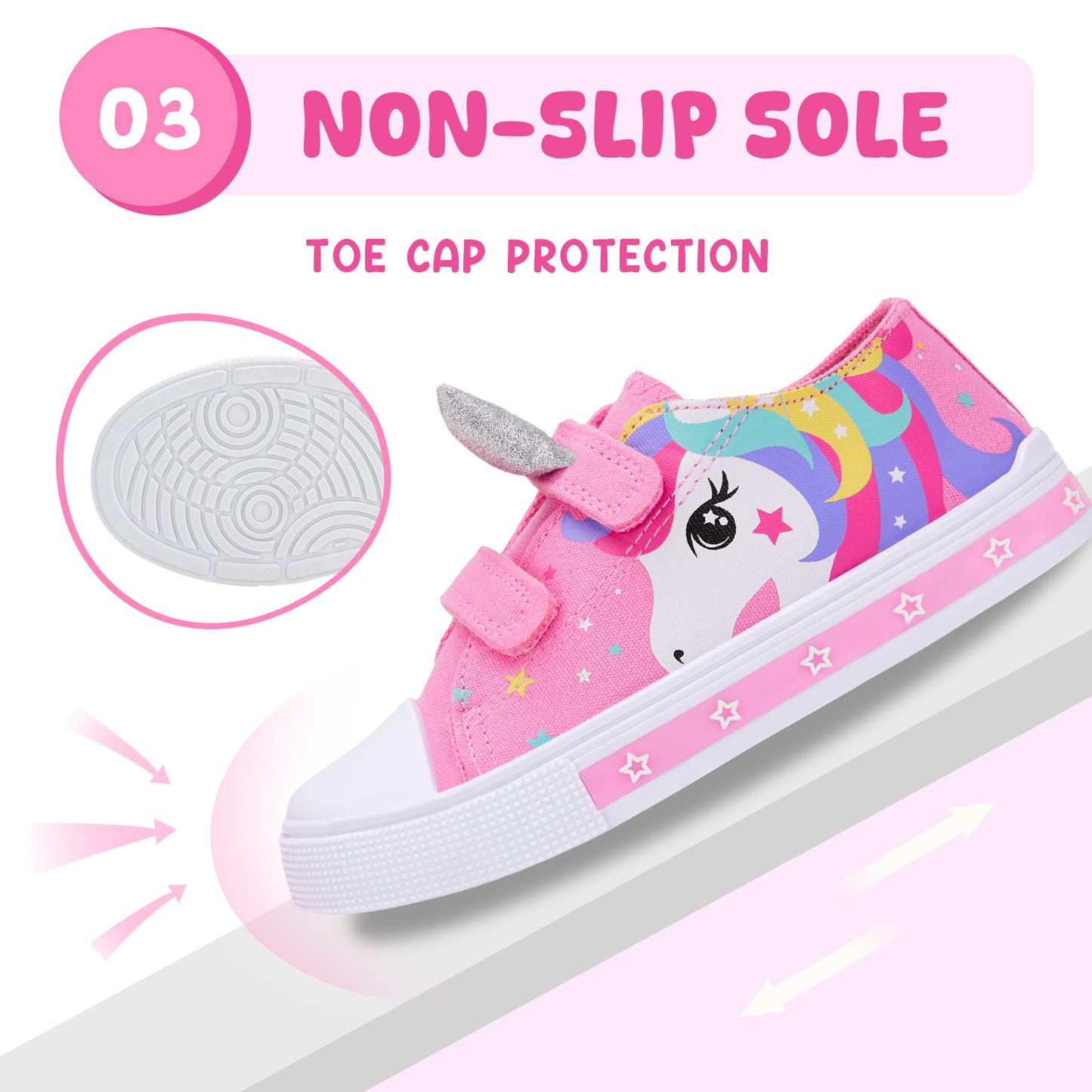 light up dual straps canvas shoes - funcoo