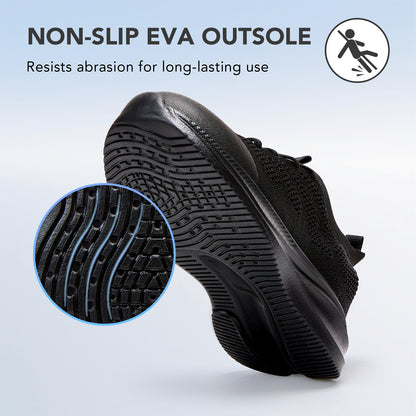 Boys Girls Shoes Unisex Kids Slip on School Sneakers black