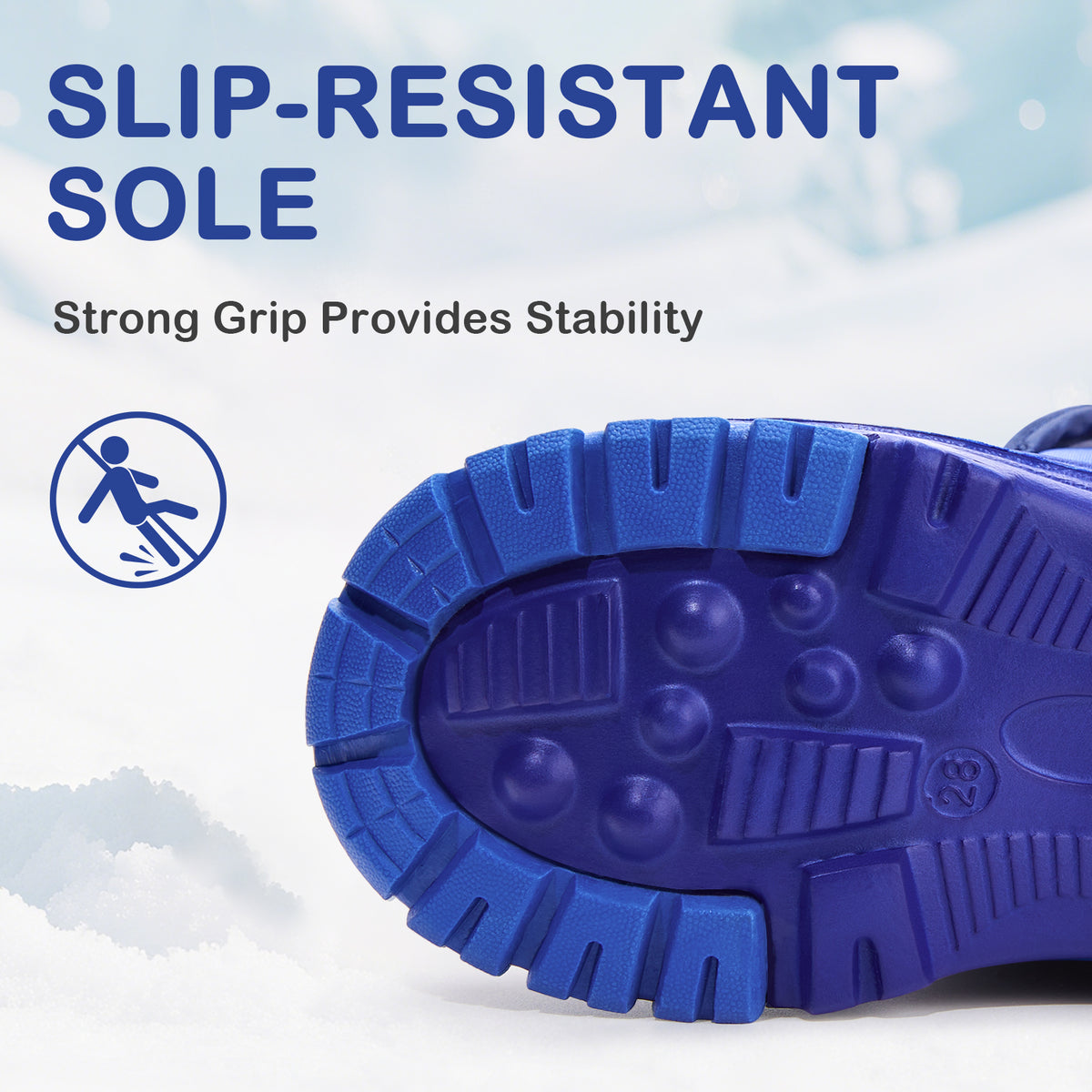 toddler boy saffron-colored two-horned dinosaur winter snow boots
