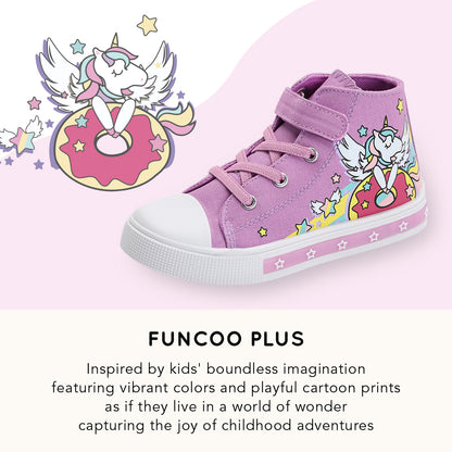 Toddler Kids Light Up High Top Sneakers - FUNCOO