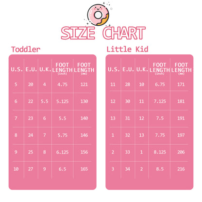 Light Up Glitter Pink Donut Kids Rain Boots