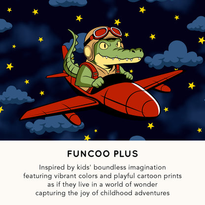Boys Saffron Flying Crocodile Lightweight High Top  Kids Sneakers - FUNCOO