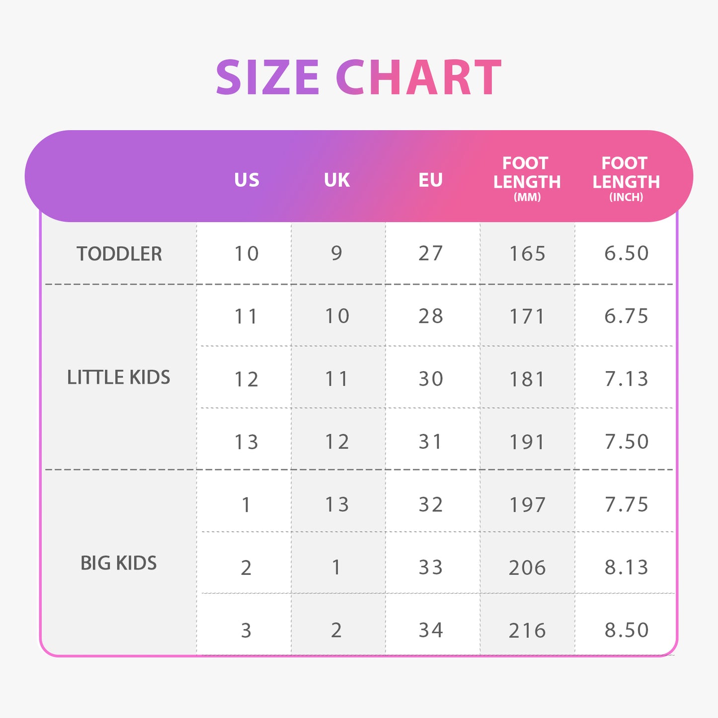 girls sneakers kids lightweight running shoes magenta lines with a rainbow gradient