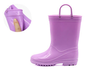 Toddler Kids Solid  Rain Boots