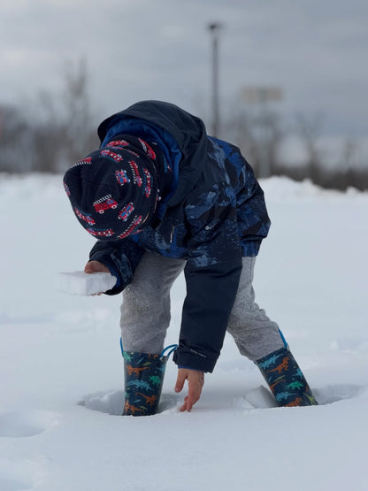 Light Up Boys Rain Boots with Handles
