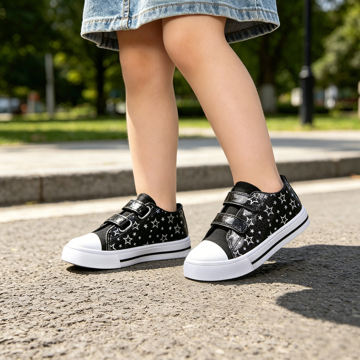 euxterpa dual straps boys girls sneakers